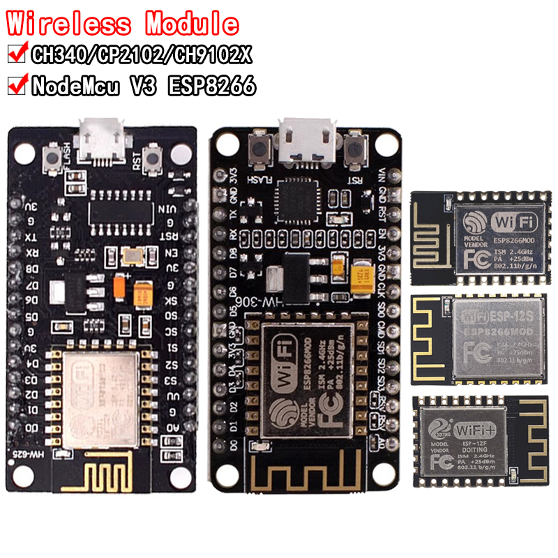 Esp8266 Nodemcu Board - Drahtloses Modul CH340/CP2102/CH9102X NodeMcu V3 V2